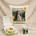 Daffodil Theme Bento Cake Cushion and Mug