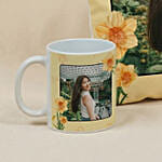 Daffodil Themed Personalised Mug, Cushion and Frame
