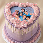 K Pop Glam Heart Cake