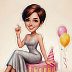 Birthday Caricature for Her