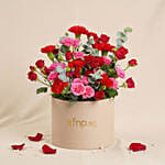Vibrant Red & Pink Floral Celebration Box