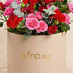 Vibrant Red & Pink Floral Celebration Box