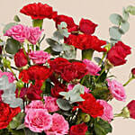 Vibrant Red & Pink Floral Celebration Box