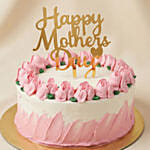 Elegant Pink Ombre Mother's Day Chocolate Fudge Cake