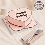 Heart Shaped Chocolate Cartoon 6 Inches