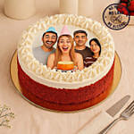 Red Velvet Photo Cake For Birthday