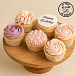 Assorted Happy Birthday Cupcakes