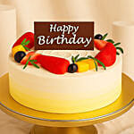 Eggless Chantilly Fruit Cake For Birthday Celebrations