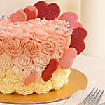 Floral Heart Chocolate Cakes