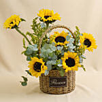 Sunflowers Shine Basket