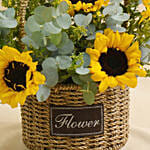 Sunflowers Shine Basket