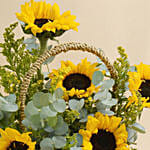 Sunflowers Shine Basket