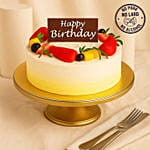 Eggless Chantilly Fruit Cake For Birthday Celebrations