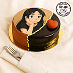 Personalised Ghibli Dream Choco Photo Cake