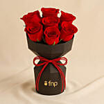 7 Red Roses Flower Arrangement