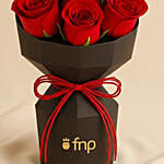 7 Red Roses Flower Arrangement