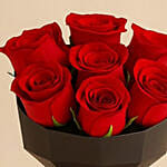 7 Red Roses Flower Arrangement