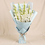 Bouquet Of White Gladiolus