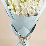 Bouquet Of White Gladiolus