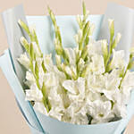 Bouquet Of White Gladiolus