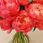 Charming Coral Peony Bouquet