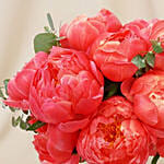 Charming Coral Peony Bouquet