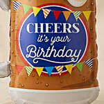 Cheers birthday Beer Balloon 26 Inch