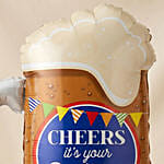 Cheers birthday Beer Balloon 26 Inch