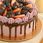 Delicious Chocolate Berry Cream Cake