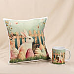 Easter Bunny Cushion and Mug