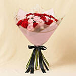 Elegant Flowers Duo of Roses Valentines Bouquet