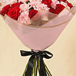 Elegant Flowers Duo of Roses Valentines Bouquet