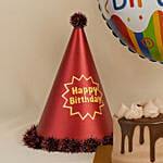 Fresh Roses with Printed Mug & Birthday Celebration Gift Set