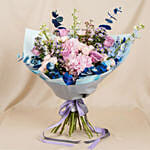 Indigo Floral Ripples Bouquet