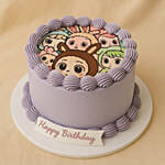 Labubu Collection Birthday Chocolate Cake
