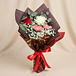 Rosy Carnation Delight Bouquet