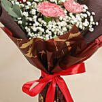 Rosy Carnation Delight Bouquet