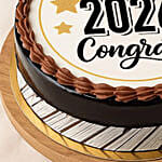 Grad of the Year Theme Chocolate Cake