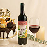 Birthday Cake & wine