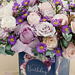 Birthday Roses Vase Arrangement