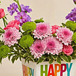 Colorful Birthday Wishes Flowers