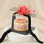 Luxury Red Velvet Cake Gift with Preserved Flowers