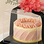 Luxury Red Velvet Cake Gift with Preserved Flowers