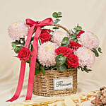 Ping Pong N Spray Roses Basket