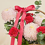 Ping Pong N Spray Roses Basket