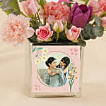 Personalised Mother's Day Flower Vase Arrangement