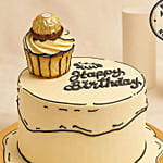 Comical Treat Birthday Chocolate Cake