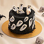Flying Ghosts Halloween Chocolate Cake