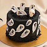 Flying Ghosts Halloween Chocolate Cake
