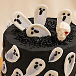 Flying Ghosts Halloween Chocolate Cake